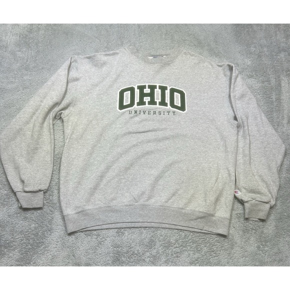 Champion Other - Vintage Ohio University Bobcats Sweatshirt Men's XL Gray‎ Champion Embroidered